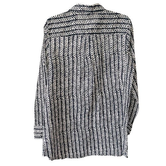 J. Crew Abstract Print Tunic Top - Picture 2 of 3